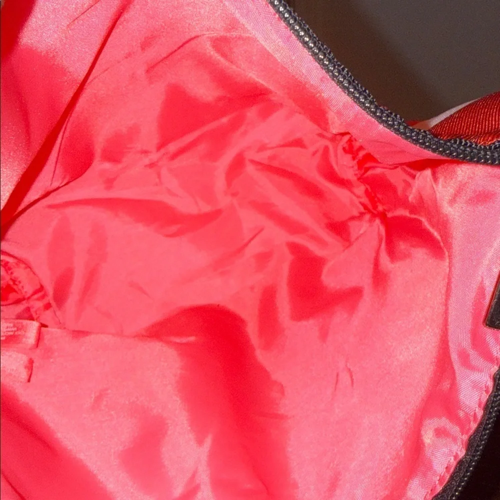 Clinique Red and Pink Cosmetic Pouch